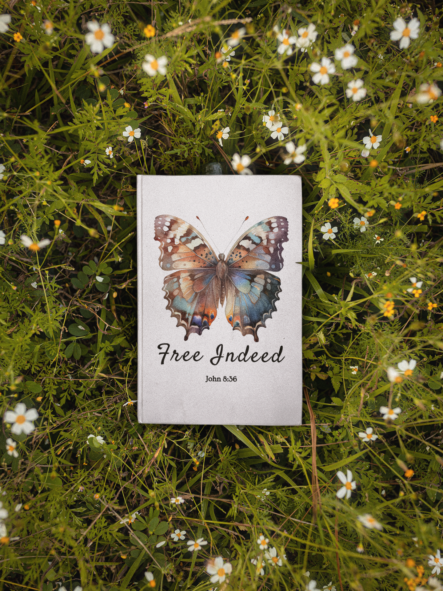 Inspirational Butterfly "Free Indeed" Hardcover Journal – A Beautiful Faith-Based Writing Companion for Reflection and Creativity