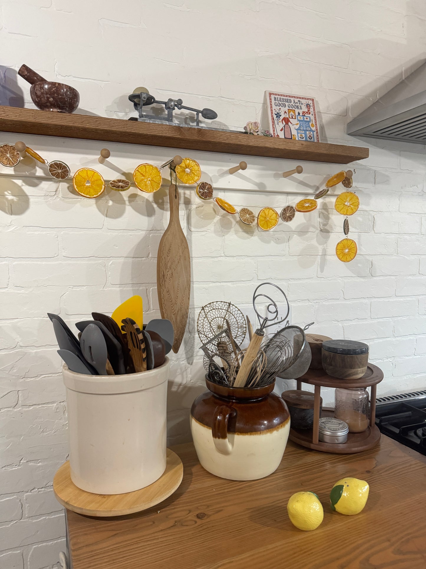 DIY Organic Dried Citrus Garland Make-It Kit: Orange, Lime, Gold Accent Autumn & Christmas Decor