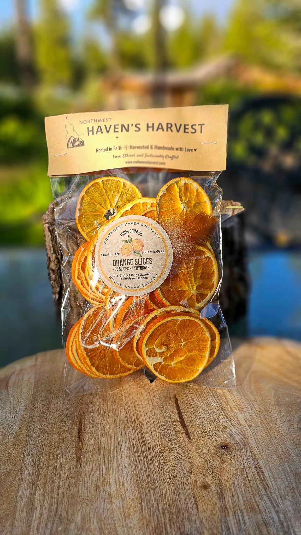 Organic Dried Orange Slices (30 Count) – Fall Decor, Cocktail Garnish, Potpourri, Holiday Crafts