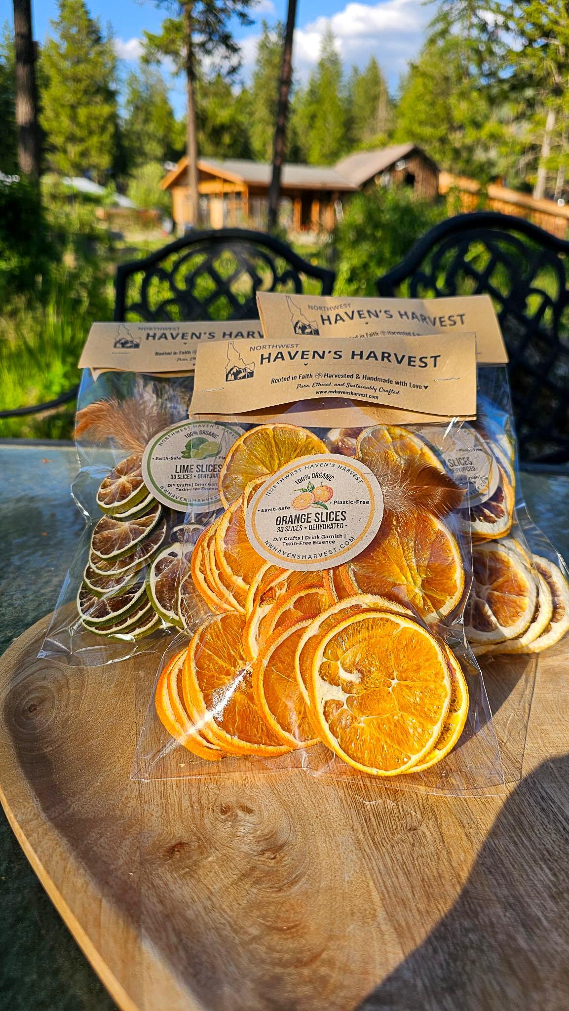 Organic Dried Orange Slices (30 Count) – Fall Decor, Cocktail Garnish, Potpourri, Holiday Crafts