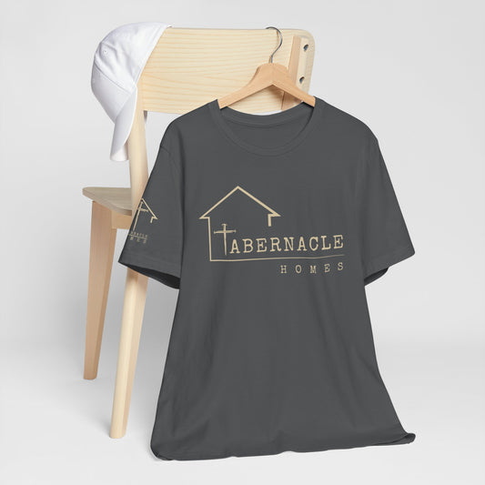 Modern Tee, Custom branded for your Company - Tabernacle Homes on front & sleeve