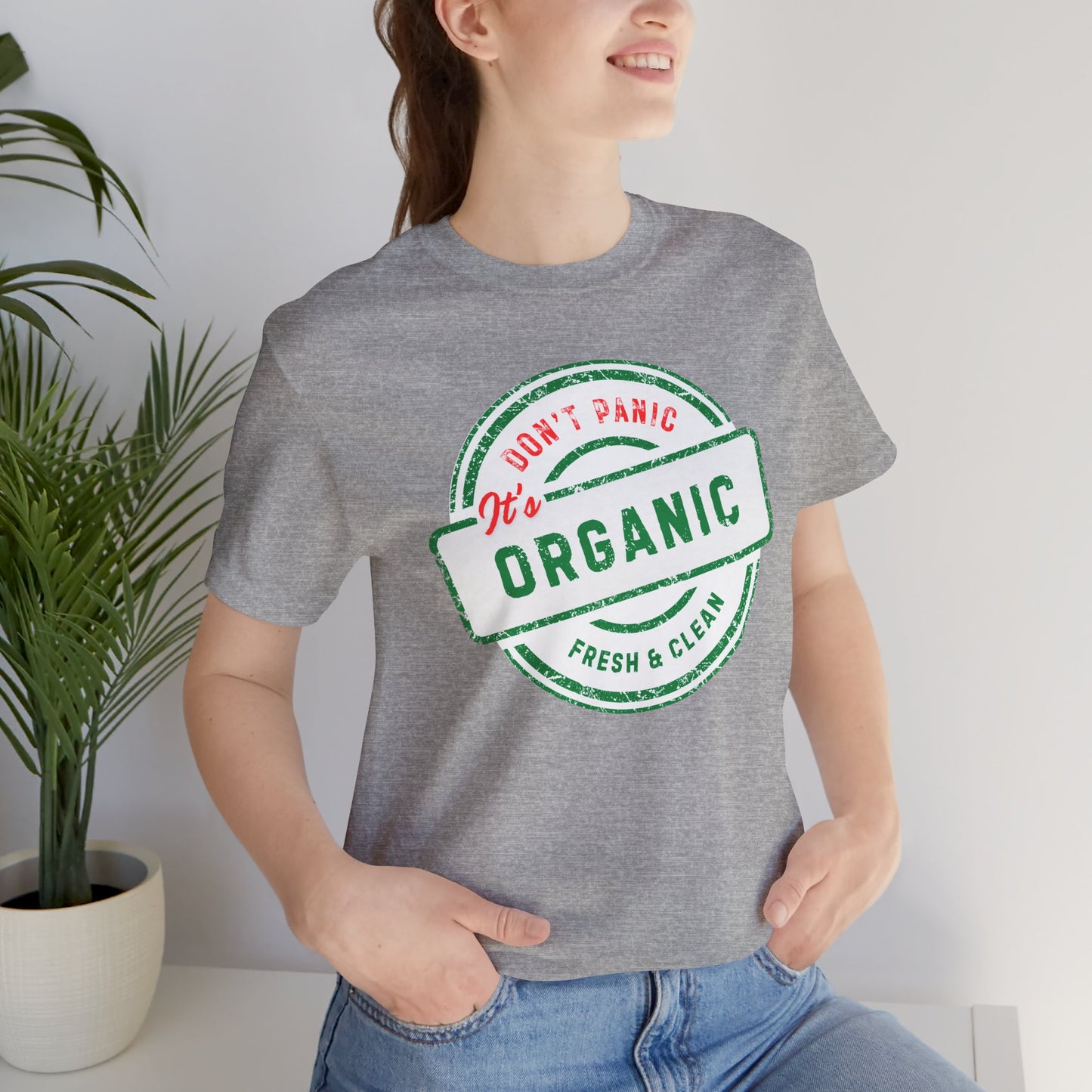 Organic Farm Life Tee — "Don't Panic, It's Organic" Homesteader Shirt