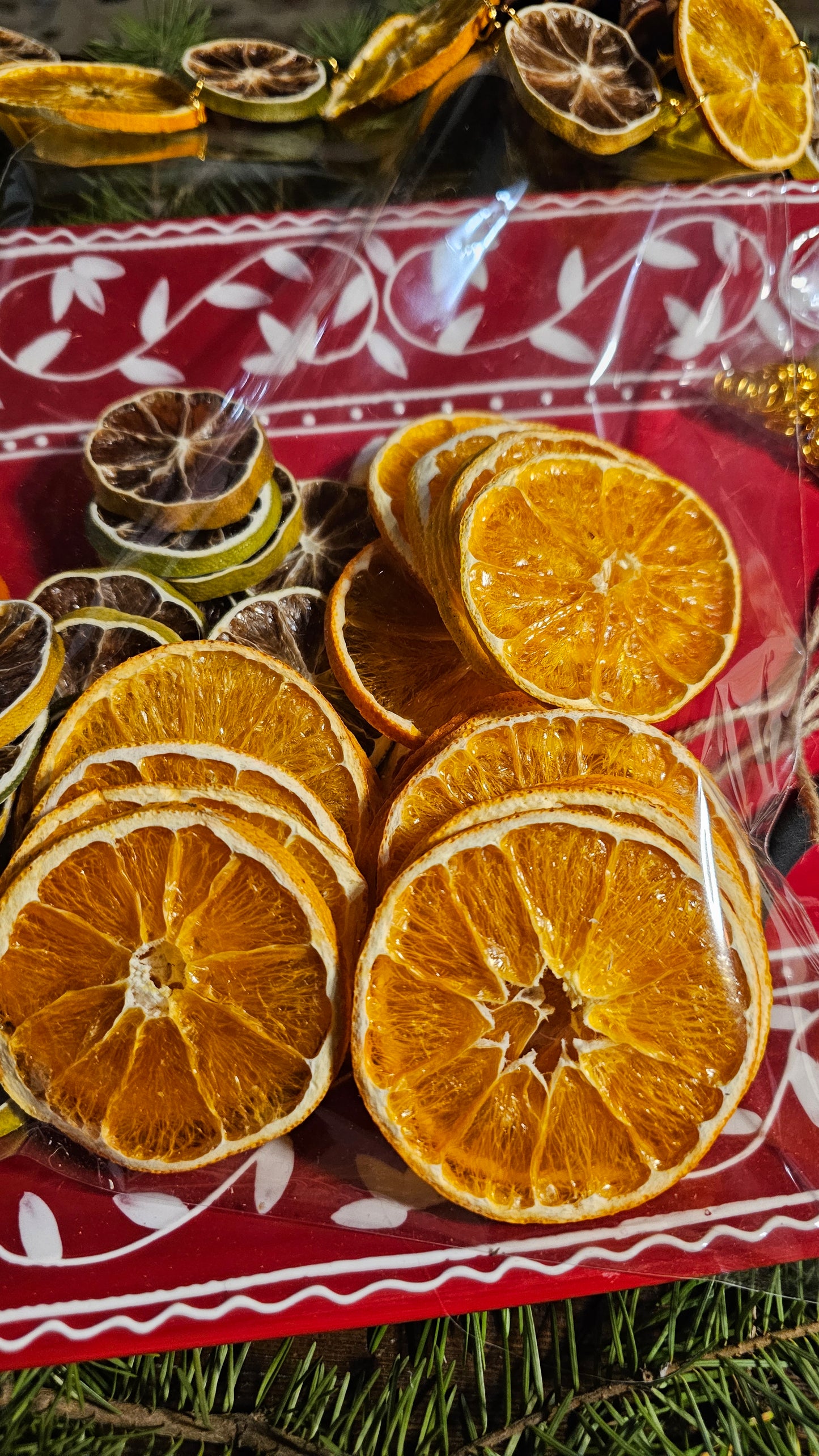 DIY Organic Dried Citrus Garland Make-It Kit: Orange, Lime, Gold Accent Autumn & Christmas Decor
