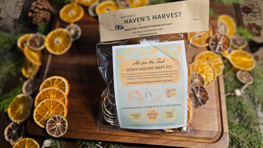 DIY Organic Dried Citrus Garland Make-It Kit: Orange, Lime, Gold Accent Autumn & Christmas Decor