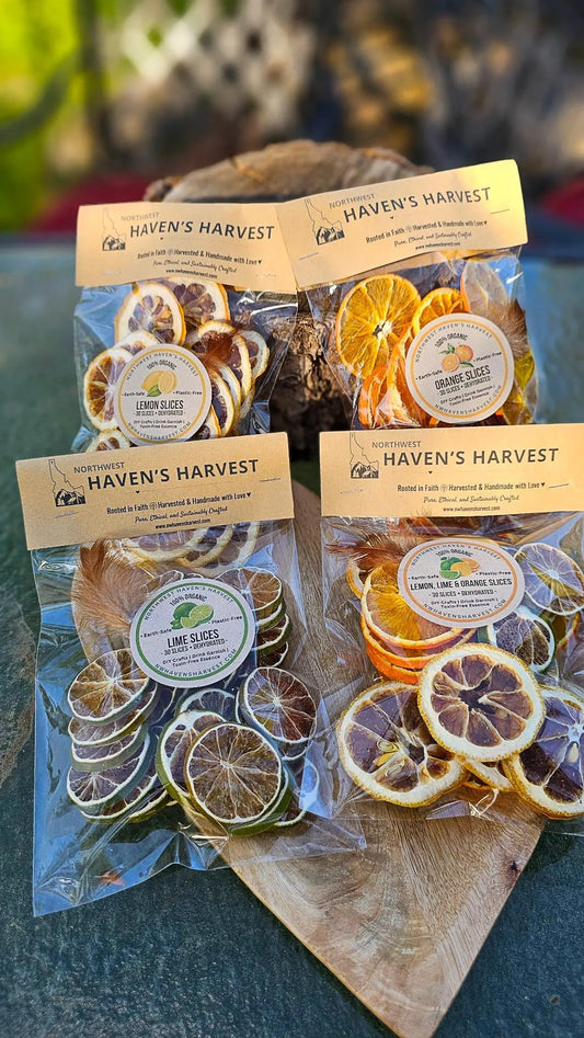 Organic Dried Citrus Slices (30 Count) – Fall Decor, Cocktail Garnish, Potpourri, Holiday Crafts