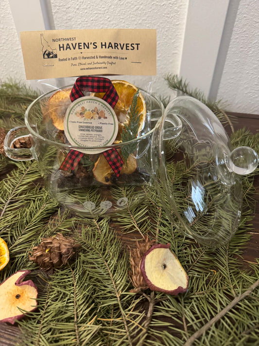 Organic Simmering Potpourri - Pumpkin Pie or Gingerbread Christmas Home Fragrances, Holiday Stove-Top Scent